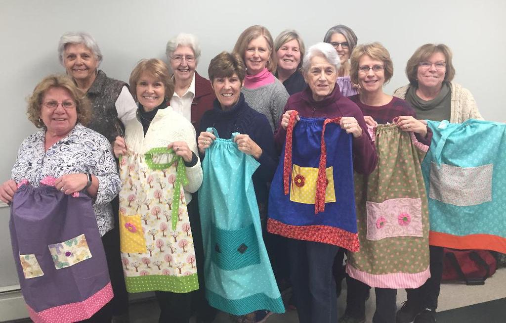Dress a Girl with Love! A group of women from South Kingstown and Narragansett gather weekly to sew bright, colorful dresses to donate to impoverished girls in Third World Nations.