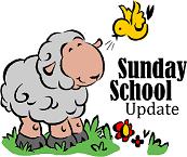 Sunday School Update Adult, Beginners and Children s Sunday school classes officially end Sunday, May 28th. We will resume classes on Sunday, Sept. 10th. This is the first Sunday after Labor Day.