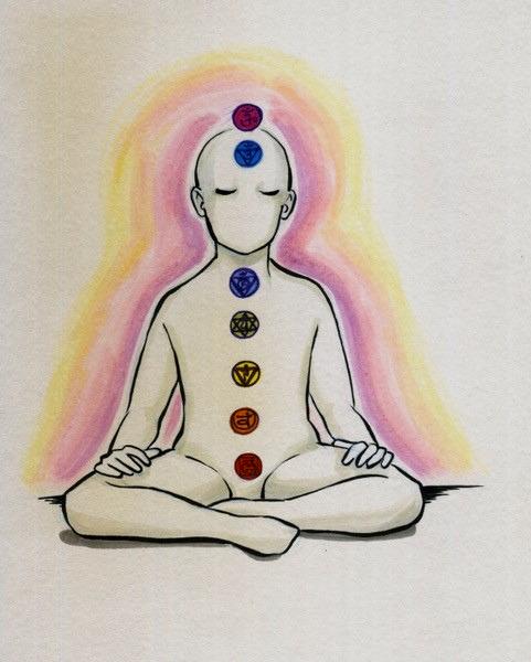 The chakras located in front of the body operate from your emotions while the chakras located in your back operate from your will or your head.