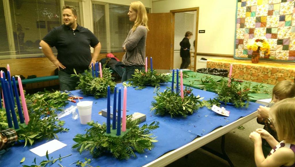 making your own Advent wreath.