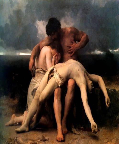 The First Mourning, Painter: William Bouguereau The Continued Mourning, Nathaniel and Cleopatra (Image of Adam and Eve Weeping Over their Son Abel) Pendleton, parents of slain teen Hadiya Pendleton,