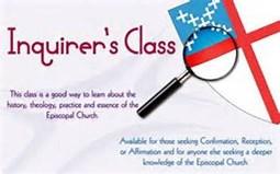 Saturday Programs and Workshops Inquirers Class: The Rev.