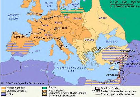Religion in the Medieval Mediterranean 5 Ws 1096-1215 Crusades Eastern Med.