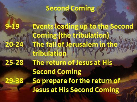 25-28 The return of Jesus in 70 AD 29-38 So prepare for the return of Jesus in 70 AD But there are several problems with this view.