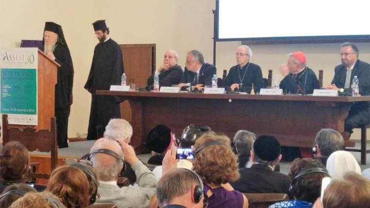 An interfaith peace conference in Assisi and organised by the S Egidio