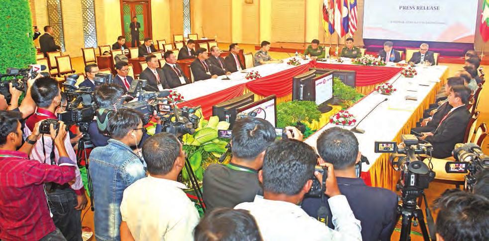 12 12 th AMMTC concludes, approves action plan on fighting terrorism Union Minister for Home Affairs Lt-Gen Kyaw Swe attends the 12 th ASEAN Ministerial Meeting on Transnational Crime in Nay Pyi Taw