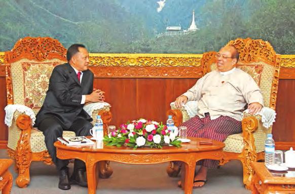 6 Myanmar to speed up repatriation of returnees from Bangladesh Union Ministers U Kyaw Tint Swe and Dr.