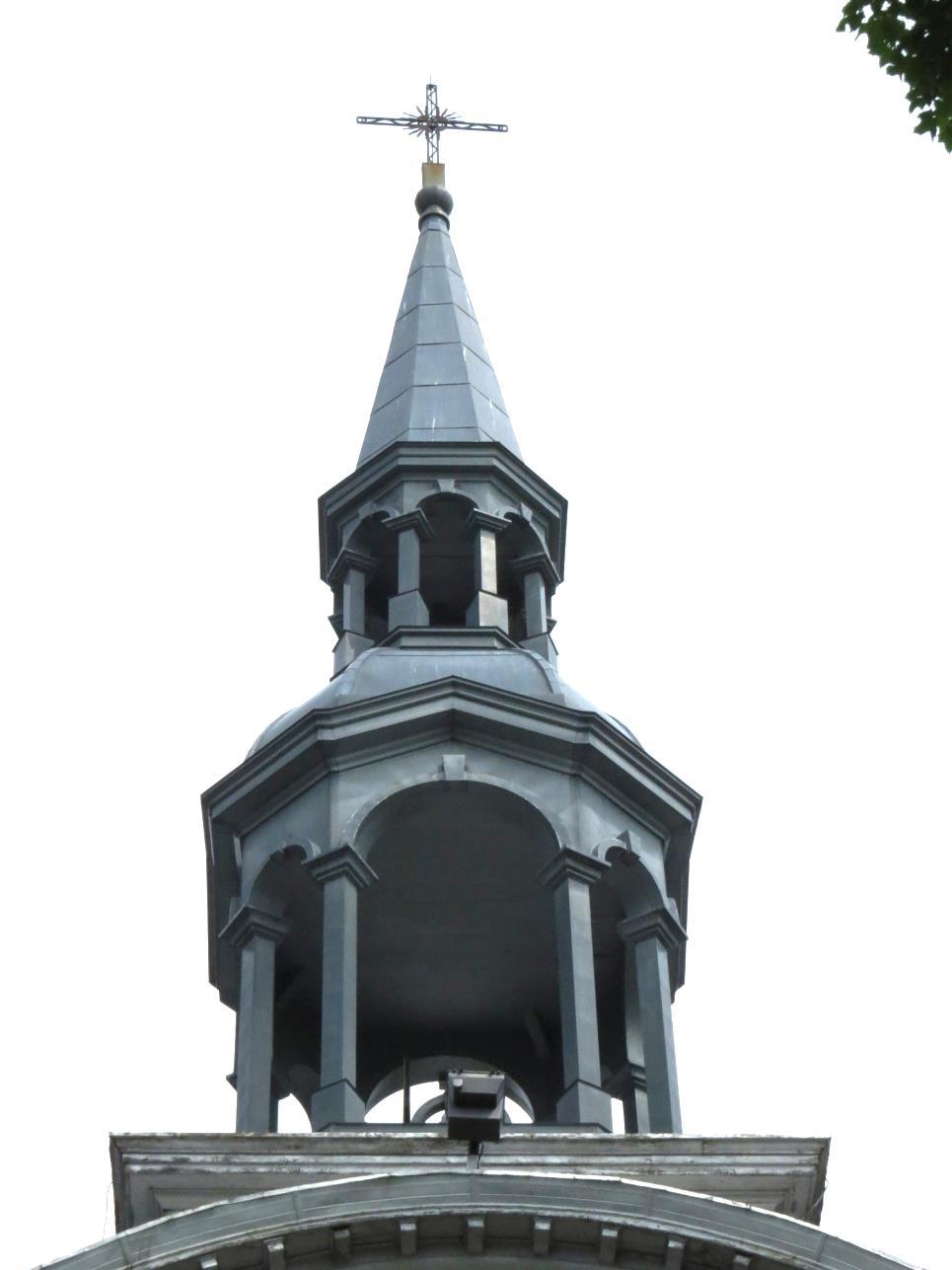 In 1895, the spire was built and installed by master