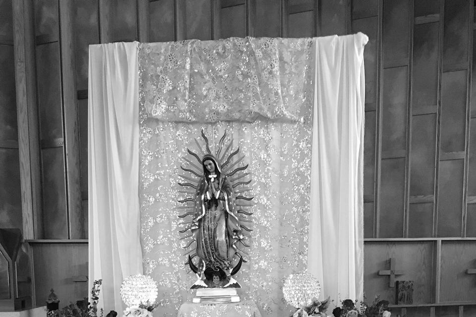 Our Lady of Guadalupe 2018 Above Left: Parishioners say a novena each night for