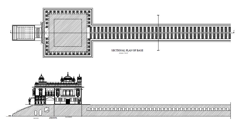 Harmandar sahib, the first Sikh shrine was envisioned by fourth guru and was given the final shape by the fifth guru.