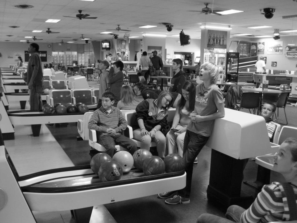 St. Paul s youth group enjoyed an afternoon of pizza and bowling on Sunday November 14, 2010.