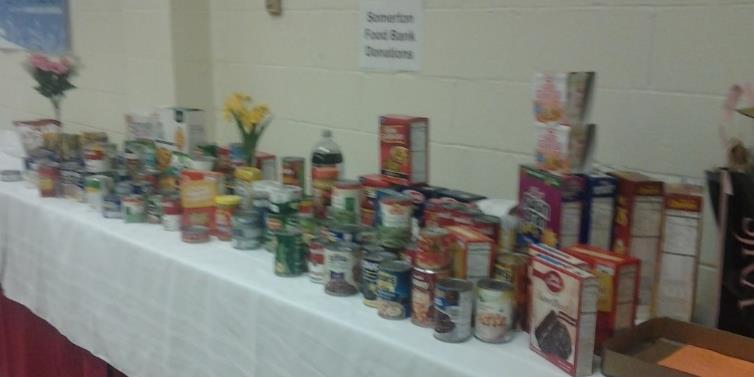 SOMERTON FOOD BANK During the month of April, Immanuel members donated 155 items to the Somerton Food Bank.