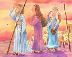 But God promised that it would happen. One day, three visitors, sent by God, came to Abraham s tents.