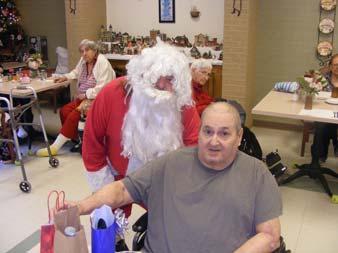 had their annual Christmas party for the residents.