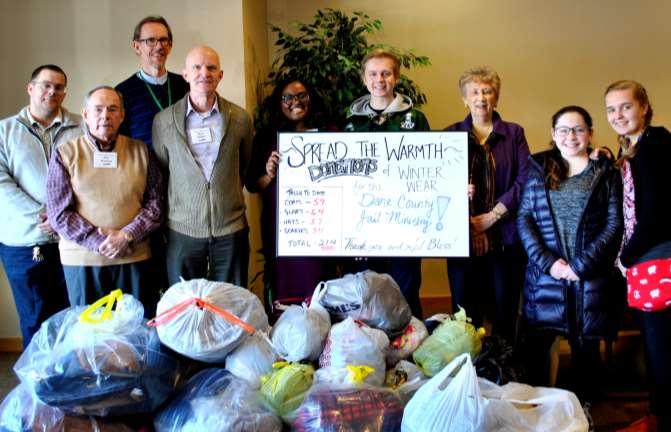 In Community... Jail Ministry Winter Clothing Drive Another Great Year for Sharing the Warmth!