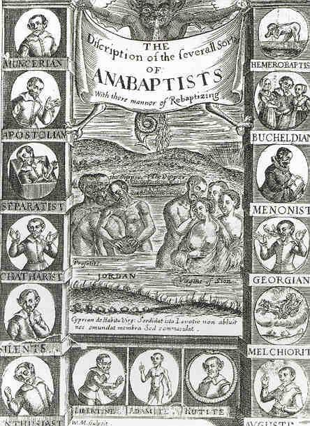 Background: Anabaptists Anti-paedo-baptists/credo baptists No Single Leader, No Generally Accepted Doctrine, No Central Structure The