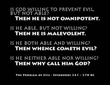 Reframing the Problem of Evil The classic objection to a creating/designing/controlling/intervening God. Process theists don t even consider that such an improbable being might exist.