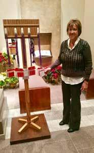 Bringing It All Together, Behind the Scenes The Ministry of Sacristans Vicki Briggs is a firm believer that serving others is just what God put us on this earth to do.