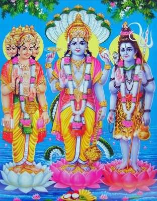 15.4 Hindu Beliefs about Deities Polytheistic religion Three important deities: Brahma created the universe Vishnu preserves the universe Shiva destroys the universe Other traditions Devi female