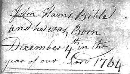 June 17, 1794; Frankey born March 3, 1796; Thomas Pinckney born July 1, 1798; Elizabeth born August 13, 1800; Buckley born June 11, 1802; John