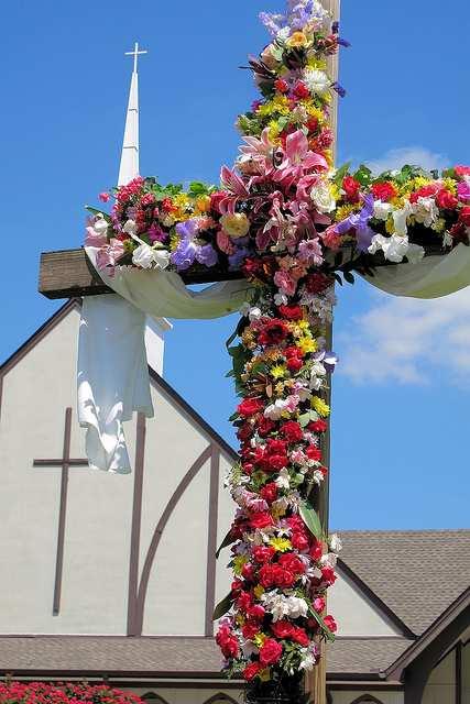 The Spire March 2019 Flowering of the Cross By: Judy Zahren On Easter Sunday morning some churches incorporate a ceremony called the flowering of the cross into their worship service.