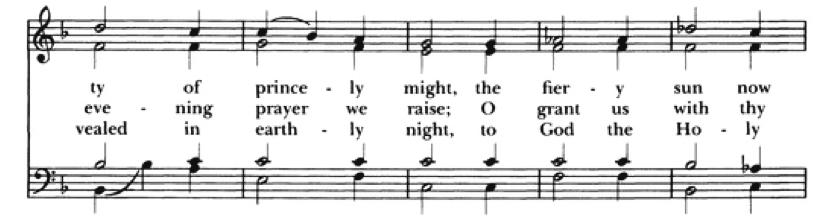Haydn, 1794 Evensong Organ Prelude Please stand as the ministers enter The Officiant begins the service with these opening sentences from Scripture Seek him that made the Pleiades and Orion, that