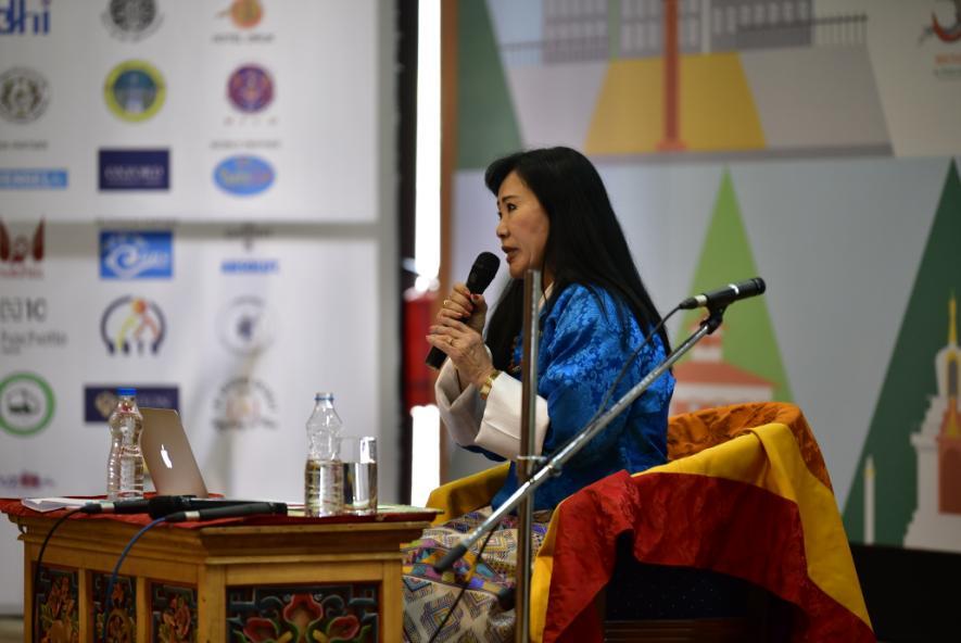 Kunzang Choden introduced the Bhutan Nuns Foundation and gave audiences a brief glimpse into the history of the foundation.