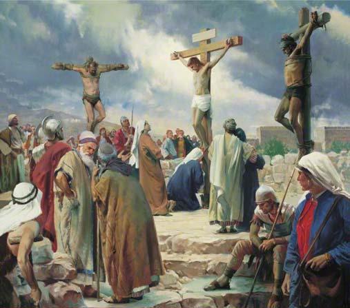 His sacrifice through the Atonement, Crucifixion and