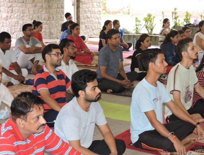 ), Pusa, New Delhi delivered the special talk on Self-realization through Yoga on 28
