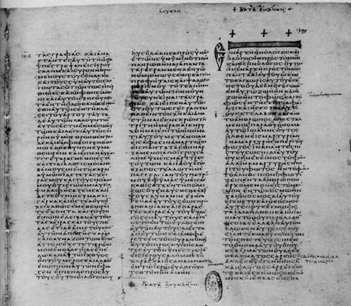 Codex Vaticanus 331AD (the entire Bible OT and NT, but only the NT is used in the CT) Codex Vaticanus The Codex Vaticanus was written in Greek, in the middle of the 4th Century.