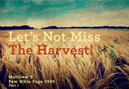 Introduction: As important as it is to plant, it is just as important to harvest what has been planted. As a farmer, one of the worst things that could happen is to miss reaping the harvest.