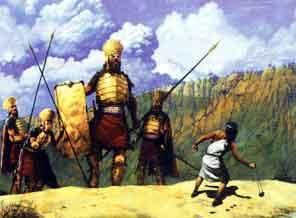 Super Powers: Faith, Courage Bible Story: David and Goliath (1 Samuel 17) he Philistine army had gathered for war against Israel.