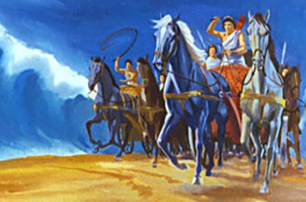 The Exit foreshadows Salvation Passover night occurred and the people left Pharaoh sent an army to recapture them Question: Then what happened?
