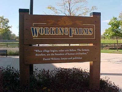 Working Farms District 7. Soybean Lab Agricultural Gallery 8. Richart Wagon Shop 9. Firestone Farm 10. Cider Mill 11. William Ford Barn 12. Carriage Barn 13. Stony Creek 7.