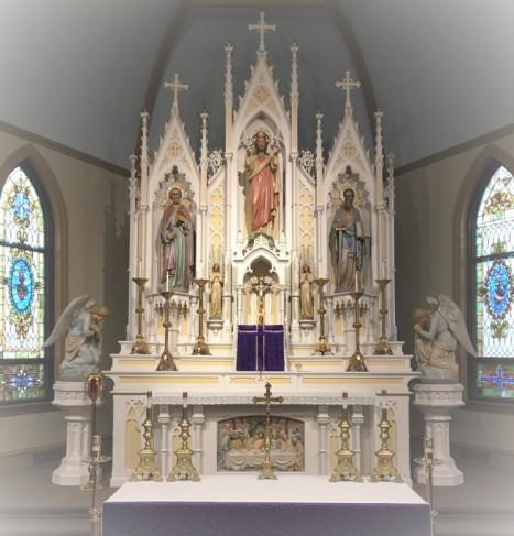 John 2:13-15 The Nativity of the Blessed Virgin Mary W10137 570th Ave. River Falls, WI 54022 Oh Sacrament most holy! Oh Sacrament Divine! All praise and all thanksgiving be every moment Thine.