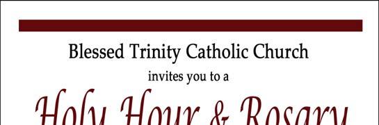 Become a Blessed Trinity Sustaining Donor.