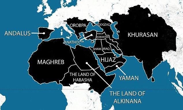 152 Revaz Gachechiladze and Givi Tavadze This is what the Caliphate will look like in 5 years if nothing is done to stop the ISIS. By Jake Burman - https:// thetacticalhermit.