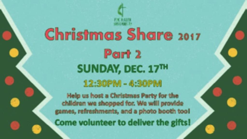 The youth will help load all the wrapped gifts and go to AVANCE in Alamo.