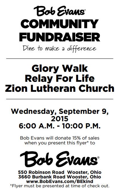 Zion Glory Walkers September Fundraiser