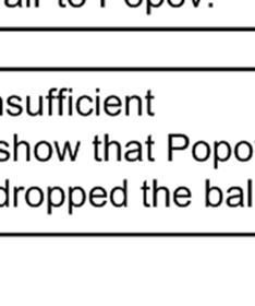 Judge McCarthy reasoned that an award of the ball to Popov would be premised on the assumption that he would have caught the ball if the crowd had not knocked him
