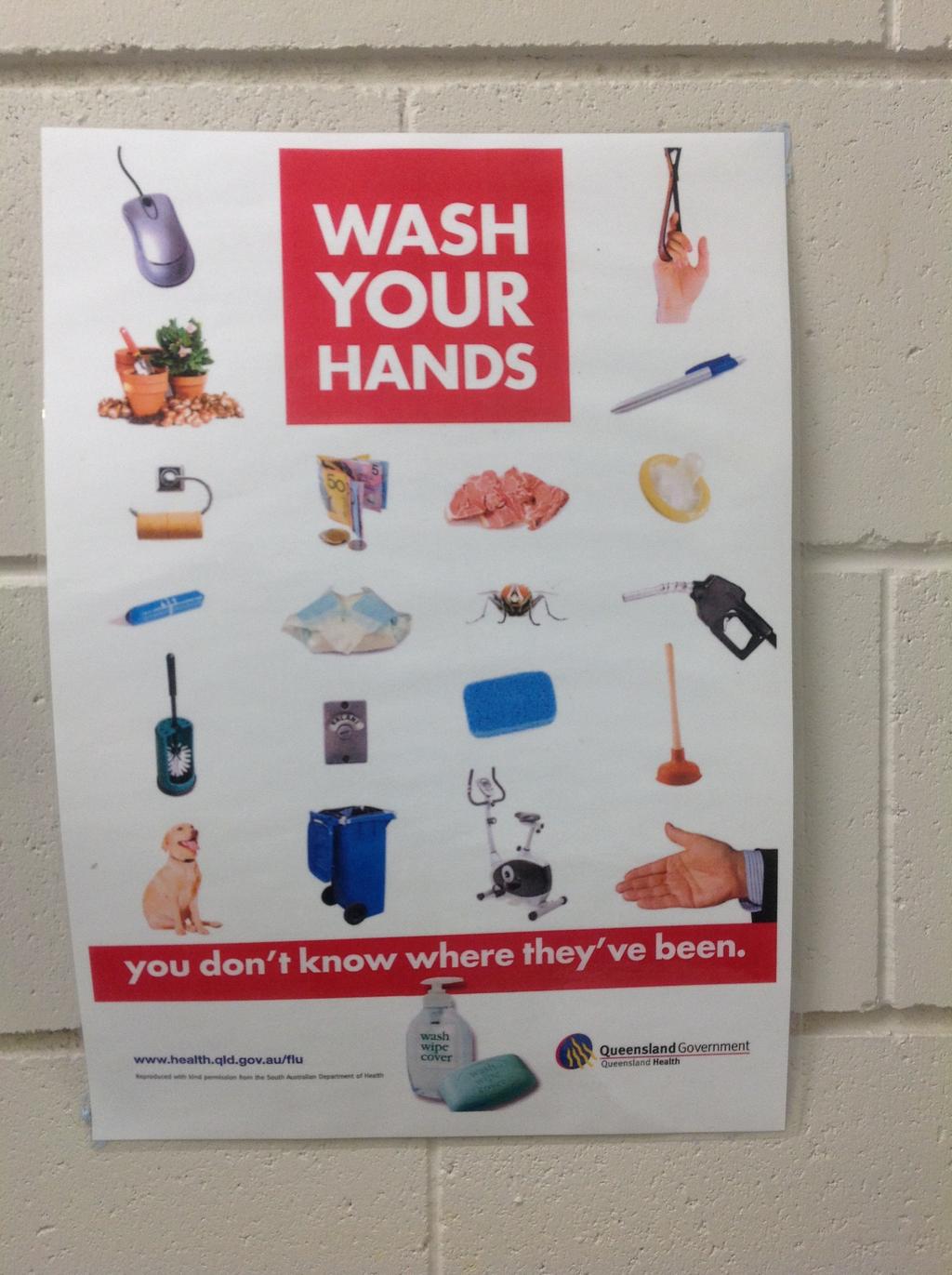 14 Cornerstone meets in a high school and these signs are everywhere. But, we care about hand washing for health reasons. For the Jews it was far more.