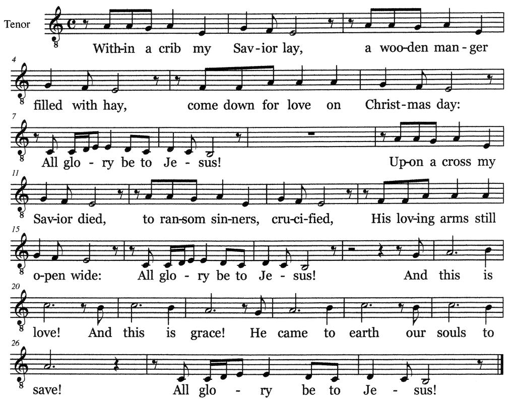 Within A Crib My Savior Lay Text: Timothy Dudley-Smith, Matthew H. Curl Music: Matthew H.