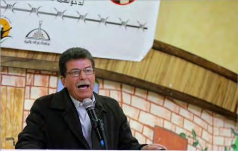 Mahmoud al- 'Alul, who gave a speech in the name of Mahmoud Abbas, Laila Ghannam, Issa Qaraqe, Qadoura Fares and other speakers all noted that "Karim Yunes and