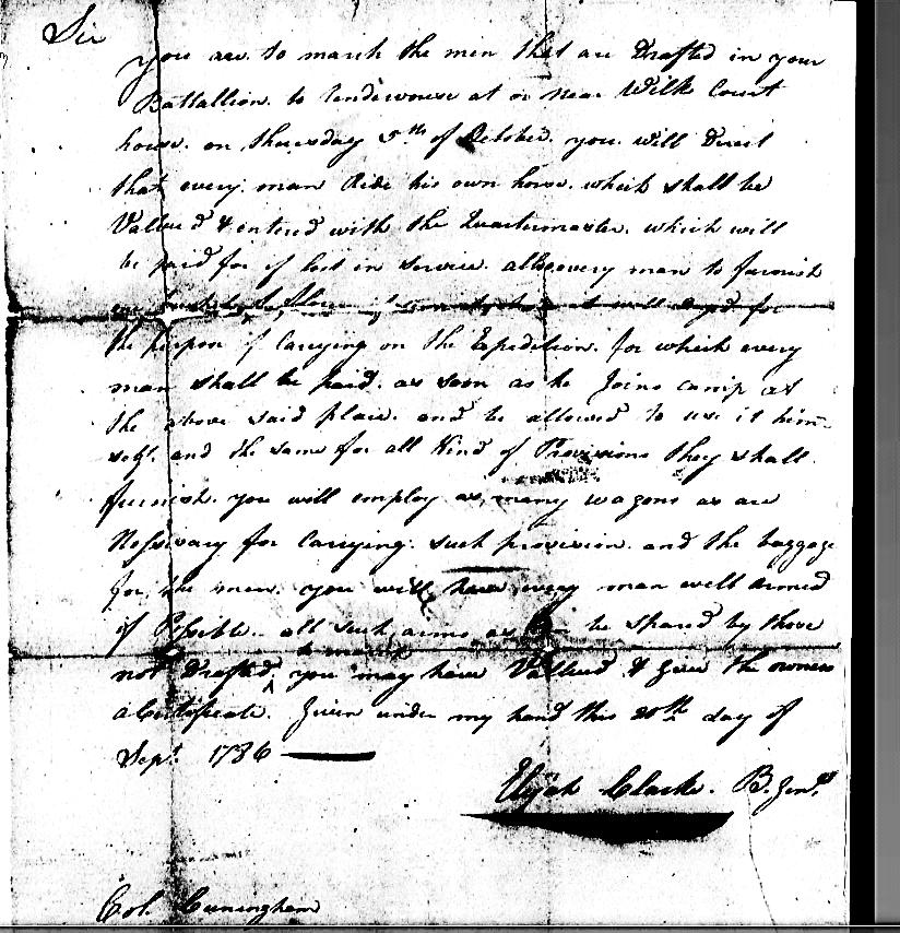 [p 109] Sept. 27 th [year obscured and illegible, probably 1786] Sir Yours by Mr.
