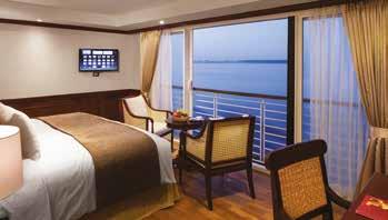 After a full day of sightseeing, there is no greater luxury than to return to a peaceful, comfortable ship and be welcomed aboard with a cool drink and chilled towel by the friendly and resourceful
