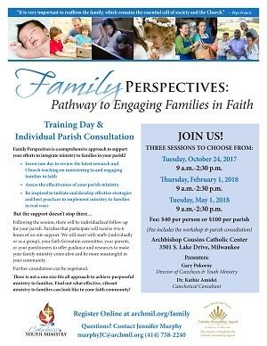 After you attend the one day workshop to reviewthe latest research and Church teaching on ministering to and engaging families in faith, there will be an individualized follow-up for your parish.