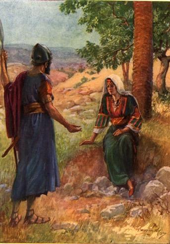 Canaanite forces under a general named Sisera. Barak said he'd do it but indicated he'd feel more secure if Deborah came along. She said she would.