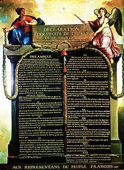 The Declaration of the Rights of Man and the Citizen August 26 th 1789 Article 4 Liberty consists in the freedom to do everything which injures no one else,