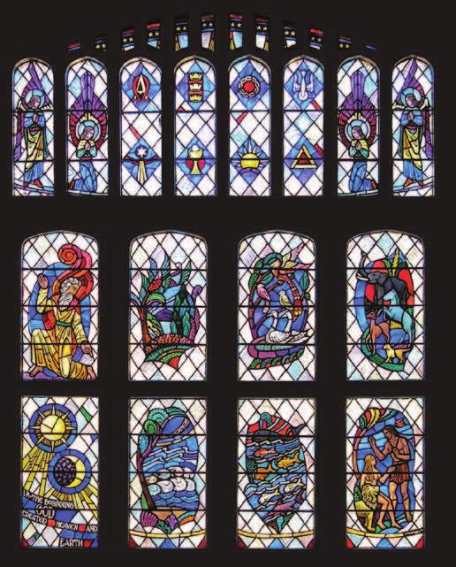 The Creation Window NEVIN ROAD The Beatitudes HEALING STATION Former Bapistry and