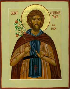 The Life Of ST. EUPHROSYNOS Our holy monastic father Euphrosynos (September 11) was born of simple parents although he surpassed even those of noble lineage in good works.